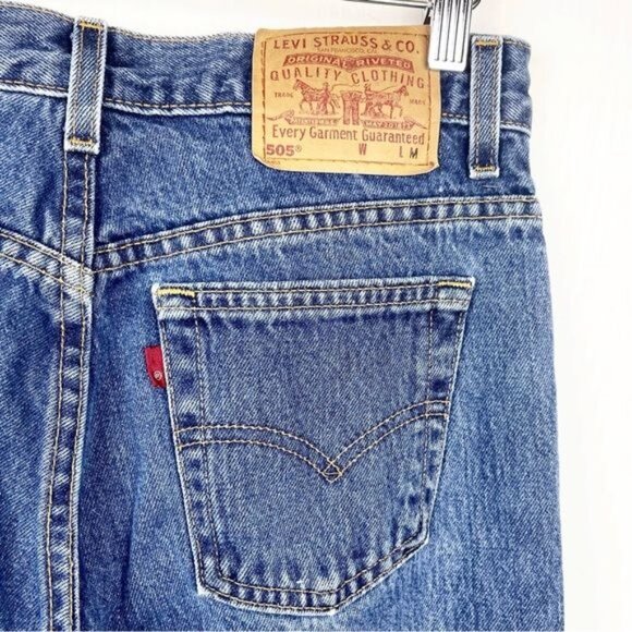 Levi's 505 Vintage 1999 high waisted straight legJeans made in USA size 8 - Picture 4 of 7